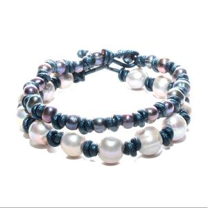 ✨ HAND MADE freshwater pearl bracelet set